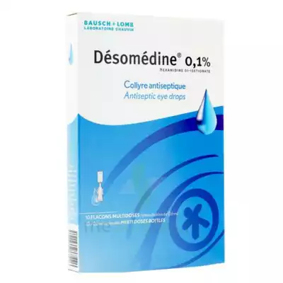 Desomedine 0,1 % Collyre Sol 10fl/0,6ml à BRUGES