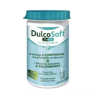 Dulcosoft 2 En 1 Constipation Et Ballonnement Poudre à Diluer Fl/200g à BRUGES